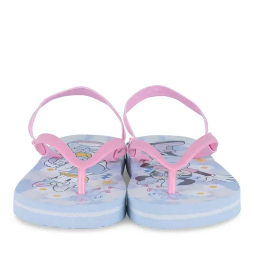Tongs Plage ROSE Fille Motif Uni Elastique