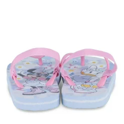 Tongs Plage ROSE Fille Motif Uni Elastique
