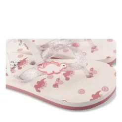 Tongs Plage ROSE Fille Motif Dinosaure Elastique