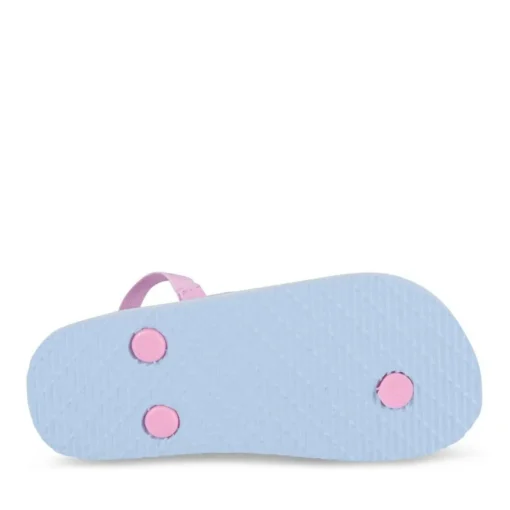 Tongs Plage ROSE Fille Motif Uni Elastique