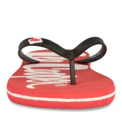 Tongs Plage ROUGE Homme Motif Uni