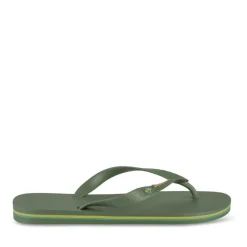 Tongs Plage VERT Homme Motif Uni A Enfiler