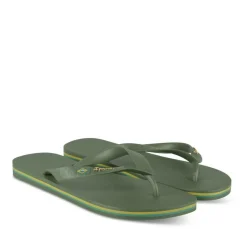 Tongs Plage VERT Homme Motif Uni A Enfiler