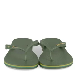 Tongs Plage VERT Homme Motif Uni A Enfiler