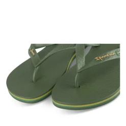 Tongs Plage VERT Homme Motif Uni A Enfiler