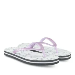 Tongs Plage VIOLET Fille Motif Paillettes A Enfiler