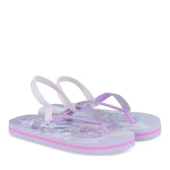 Tongs Plage VIOLET Fille Motif Uni Elastique