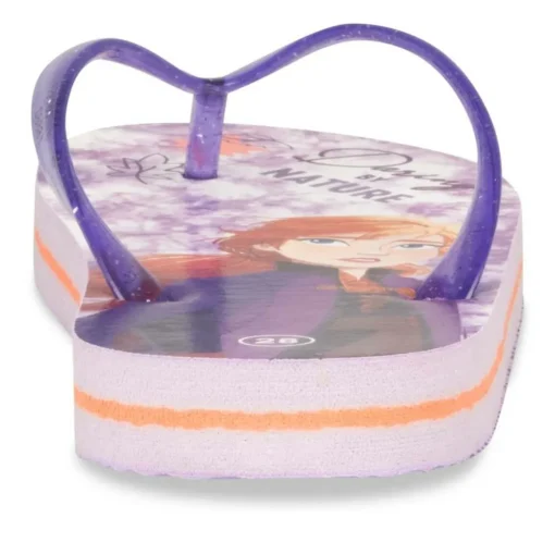 Tongs Plage VIOLET Fille Motif Uni