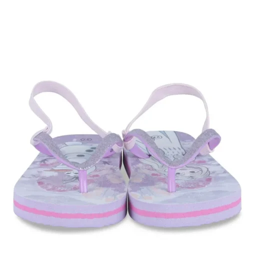 Tongs Plage VIOLET Fille Motif Uni Elastique