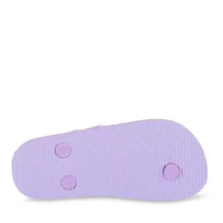 Tongs Plage VIOLET Fille Motif Uni Elastique