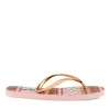 Tongs ROSE Femme Motif Uni A Enfiler
