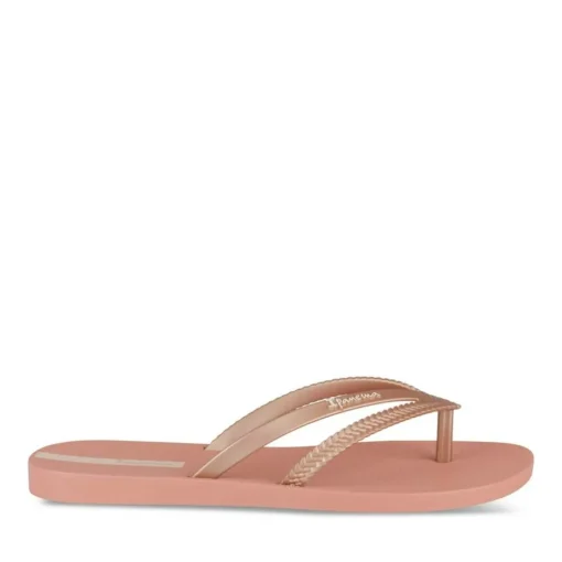 Tongs ROSE Femme Motif Uni A Enfiler