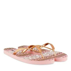 Tongs ROSE Femme Motif Uni A Enfiler