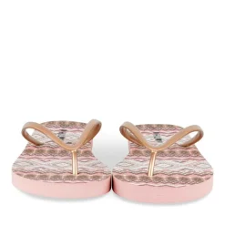 Tongs ROSE Femme Motif Uni A Enfiler