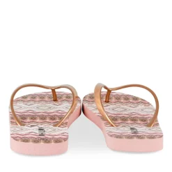 Tongs ROSE Femme Motif Uni A Enfiler