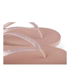 Tongs ROSE Femme Motif Uni A Enfiler