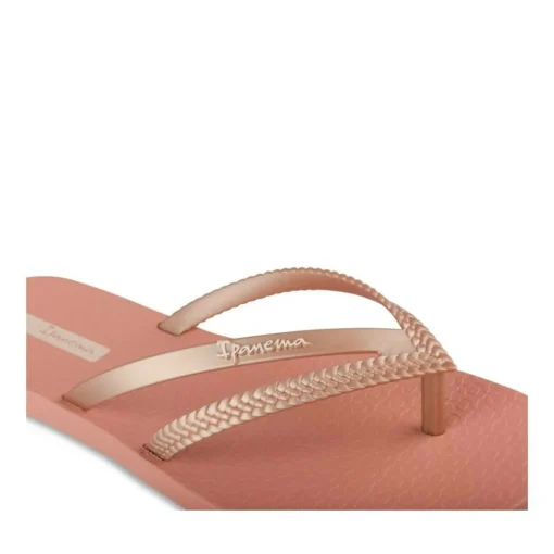 Tongs ROSE Femme Motif Uni A Enfiler