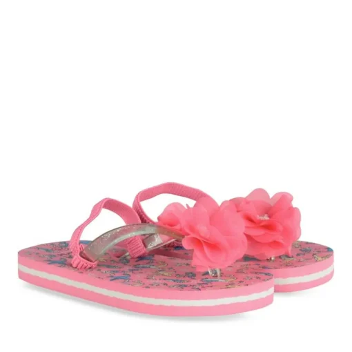 Tongs ROSE Fille Motif Animal A Enfiler