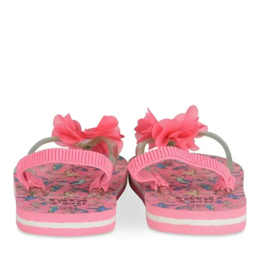 Tongs ROSE Fille Motif Animal A Enfiler