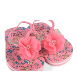 Tongs ROSE Fille Motif Animal A Enfiler