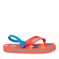 Tongs ROUGE Garçon Motif Uni Elastique