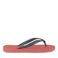 Tongs ROUGE Garçon Motif Uni A Enfiler