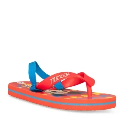 Tongs ROUGE Garçon Motif Uni Elastique