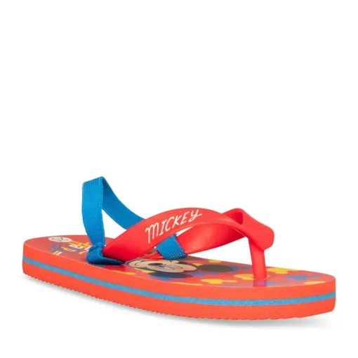 Tongs ROUGE Garçon Motif Uni Elastique