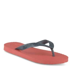 Tongs ROUGE Garçon Motif Uni A Enfiler