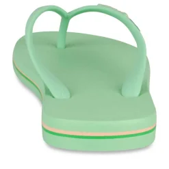 Tongs VERT Femme Motif Uni A Enfiler