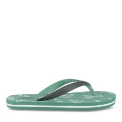 Tongs VERT Garçon Motif Animal A Enfiler
