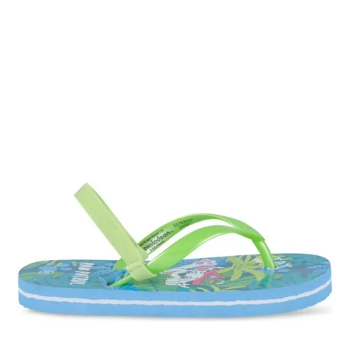 Tongs VERT Garçon Motif Animal Elastique