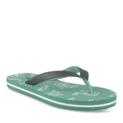 Tongs VERT Garçon Motif Animal A Enfiler