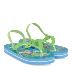 Tongs VERT Garçon Motif Animal Elastique