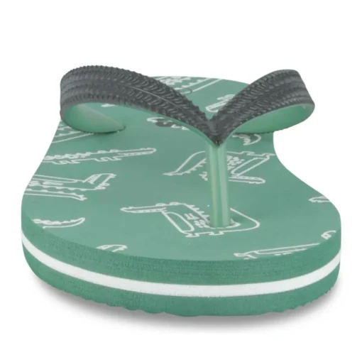 Tongs VERT Garçon Motif Animal A Enfiler
