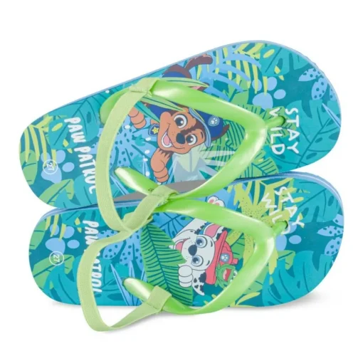 Tongs VERT Garçon Motif Animal Elastique