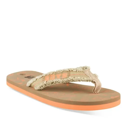 Tongs VERT Garçon Motif Uni A Enfiler