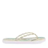 Tongs VIOLET Femme Motif Uni A Enfiler