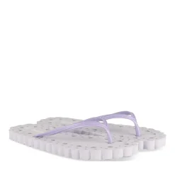 Tongs VIOLET Femme Motif Uni A Enfiler