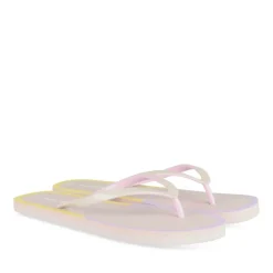 Tongs VIOLET Femme Motif Uni A Enfiler