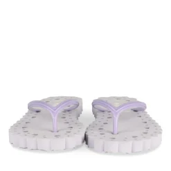 Tongs VIOLET Femme Motif Uni A Enfiler