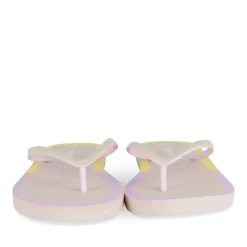 Tongs VIOLET Femme Motif Uni A Enfiler