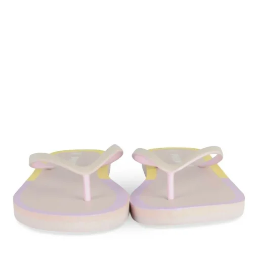 Tongs VIOLET Femme Motif Uni A Enfiler
