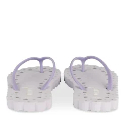 Tongs VIOLET Femme Motif Uni A Enfiler