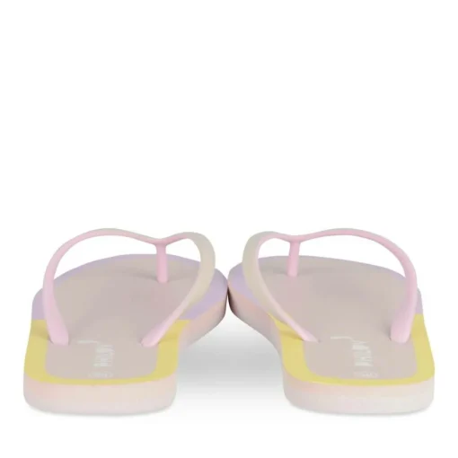 Tongs VIOLET Femme Motif Uni A Enfiler