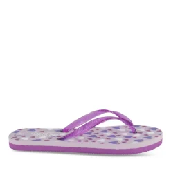 Tongs VIOLET Fille Motif Uni A Enfiler
