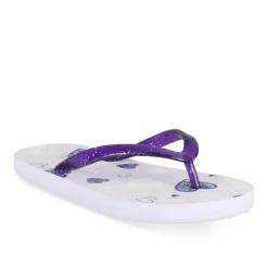 Tongs VIOLET Fille Motif Coeurs A Enfiler