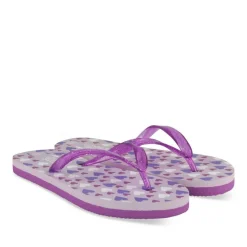 Tongs VIOLET Fille Motif Uni A Enfiler