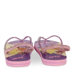 Tongs VIOLET Fille Motif Uni A Enfiler