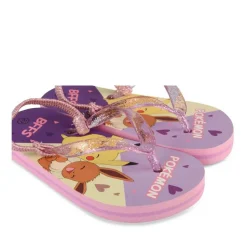 Tongs VIOLET Fille Motif Uni A Enfiler